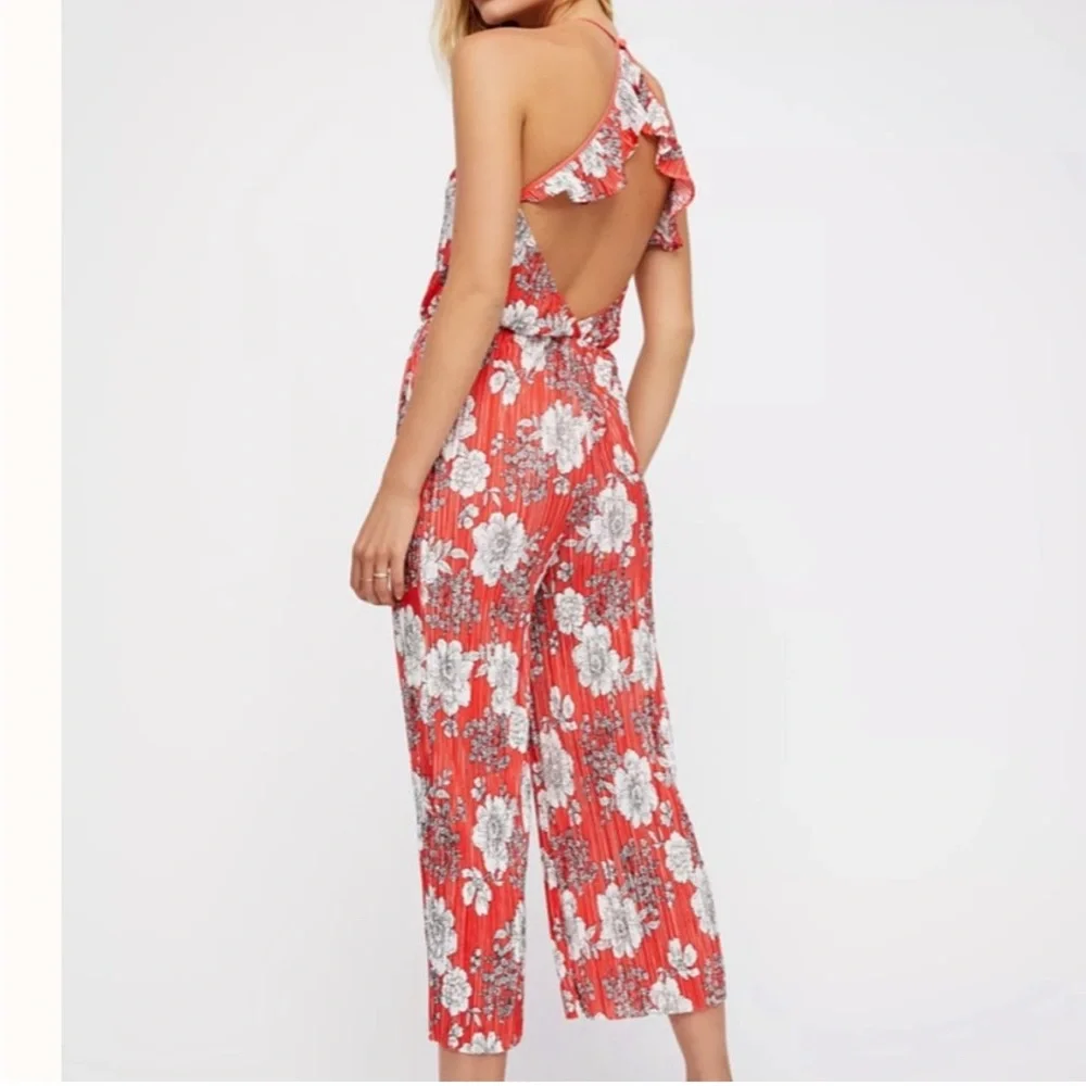 Free‎ People Fresh Fields Pleated Jumpsuit M